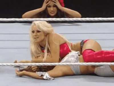 Maryse pinning Nikki Bella