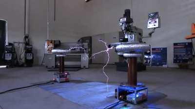 Super Mario Bros Theme on Musical Tesla Coils