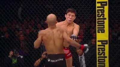 Demetrious Johnson brutally knocks out Joseph Benavidez in the first round of their rematch