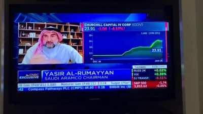Saudi PIF on CNBC - Asked point blank about CCIV x Lucid Merger