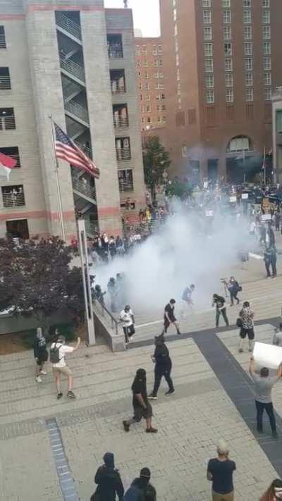 Tear Gas at the Raleigh Convention Center