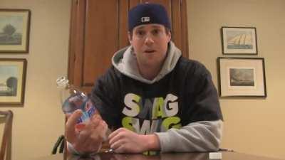 Guy drinks 20-year-old Pepsi gone wrong