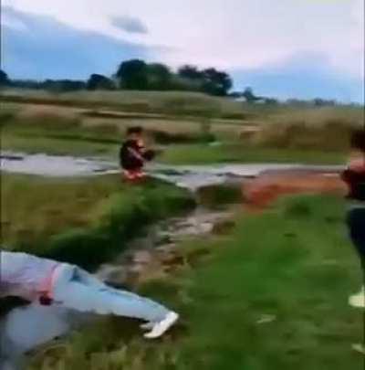 WCGW helping a girl over this water