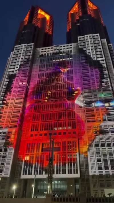 Godzilla Tears Through Tokyo’s Metropolitan Government Building in a Massive 100-Foot Projection for His 70th Anniversary