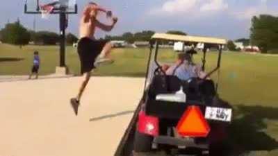 WCGW if I hop over a golf cart?