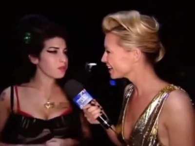 Amy Winehouse interview backstage at the 2008 BRIT Awards