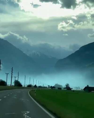 🔥 Taking a scenic drive in Switzerland