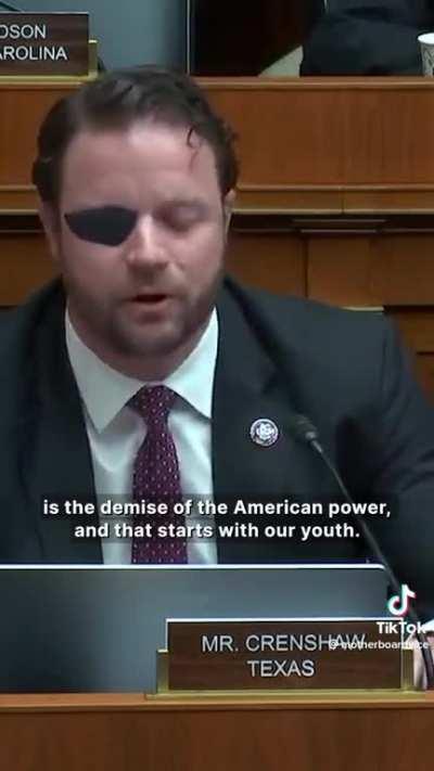 Dan Crenshaw (local representative) today