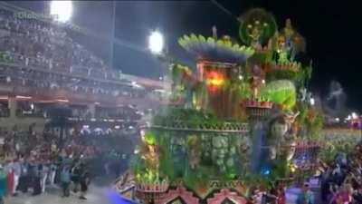 This 40 Feet tall float at the Rio de Janeiro Carnival Parade