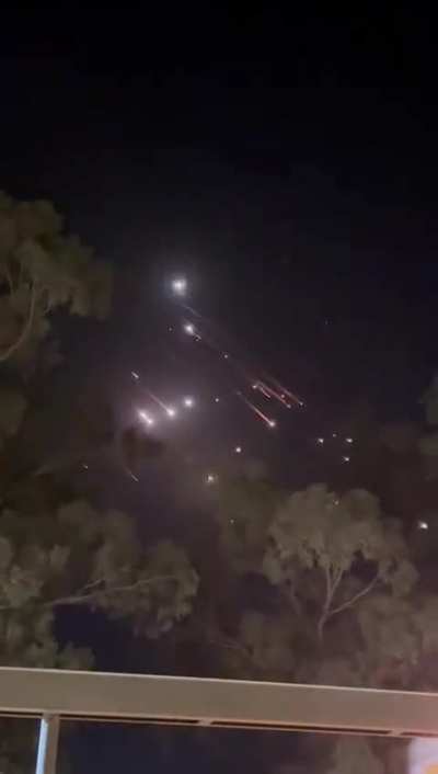 Hundreds of missiles shot at israel