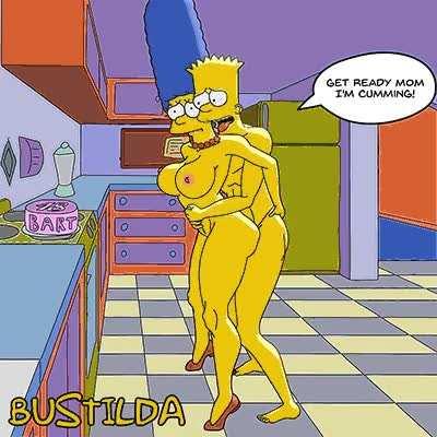 Bart cums inside marge