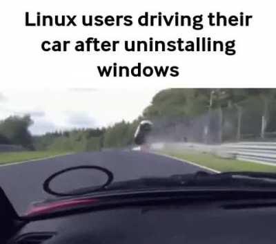 My car doesn't have windows you normies! 😎😎😎