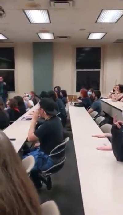 Anti-trans Texas House candidate Jeff Younger came to the University of North Texas and this is how students responded.