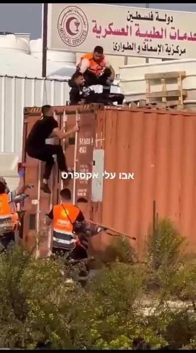 Al Bireh this morning 28-02 .A Palestinian youth throws a stone using a sling shot at the IDF forces – and receives a shot in response