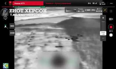 Air Battle between a russian and Ukrainian Baba yaga drone in bakhmut direction, 4-22-2024 