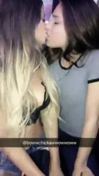 Girls Kissing at a Club