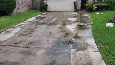 Washed a driveway