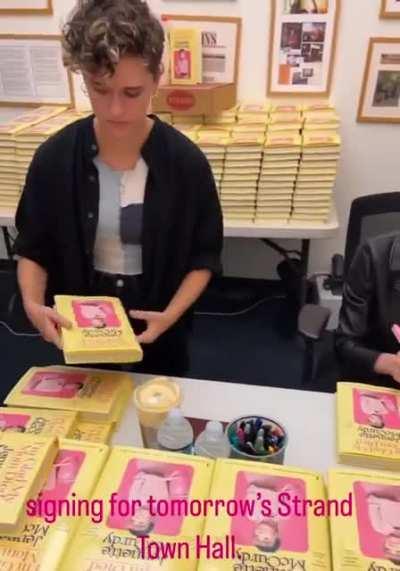 Signing books