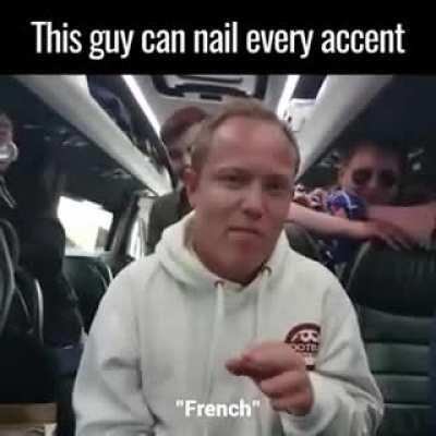 Guy nails every accent