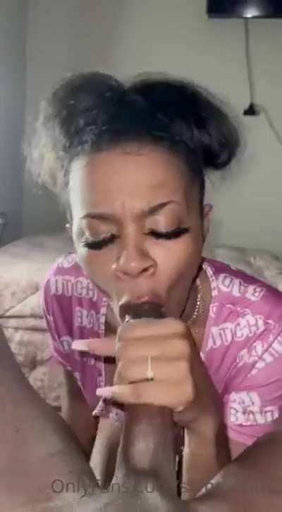 Blowjob Deepthroat Ebony OnlyFans POV Porn GIF by casperfngoated1