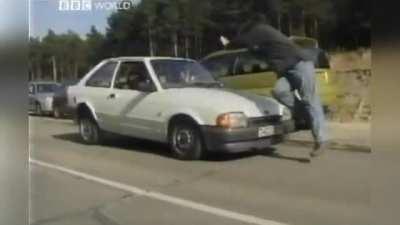 Young James May kills a man