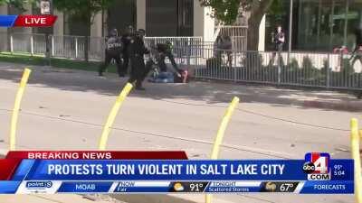 Salt Lake City PD officers pushing elders