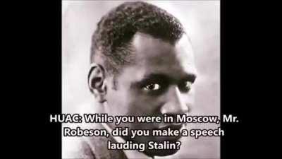 Paul Robeson's response is beautiful when asked why he doesn't stay in USSR.