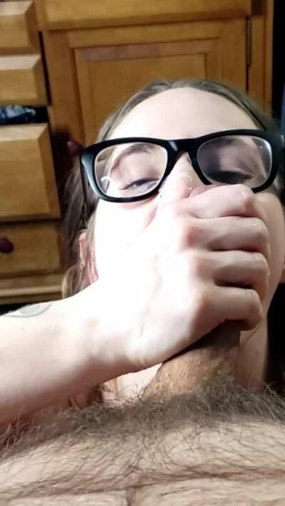 Big facial to reward me for a great blowjob