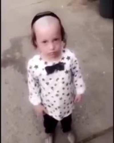 Poor little kid gets roasted on the streets