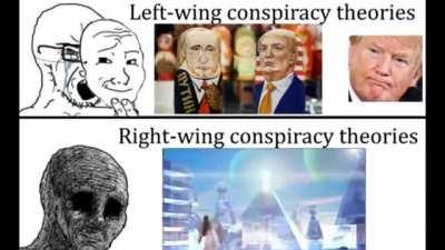 Left wing vs right wing conspiracy theories