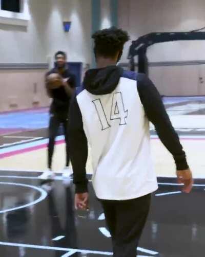 Jimmy goes to practice today with Herro high school jersey