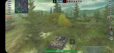 Insane shot in the T49, that somehow penned the IS-3 deleting half of his hp