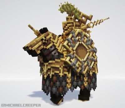 Wenn Tree Sentinel aus Elden Ring ein Minecraft-Mob wäre