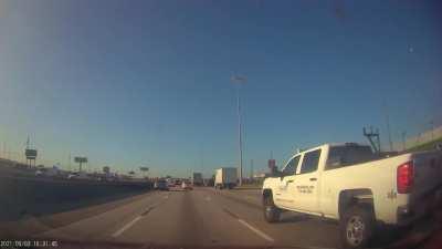 I-45 Crash omw to UH for first day of face-to-face classes.