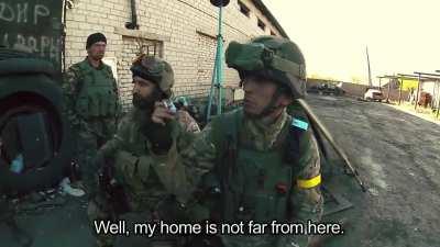 Ukrainian volunteers defending Donetsk airport from Russians and pro-Russia separatists. (2014)