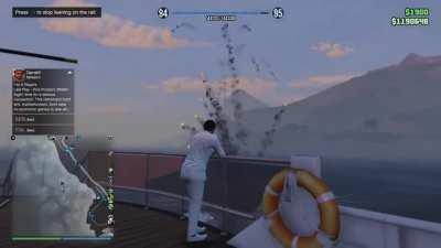 Some idiot tried to test my yacht's air defense