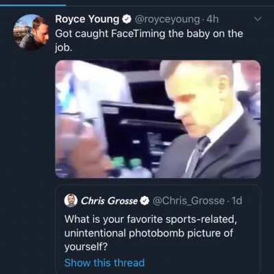 NBA reporter caught on camera FaceTiming his child during a game