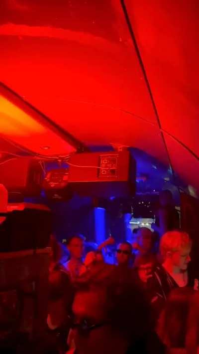 In Germany, there is a completely functional train that has been converted into a Techno club.