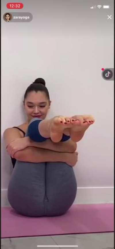 Cute yoga feet