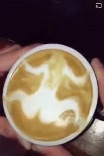 This seductive coffee foam