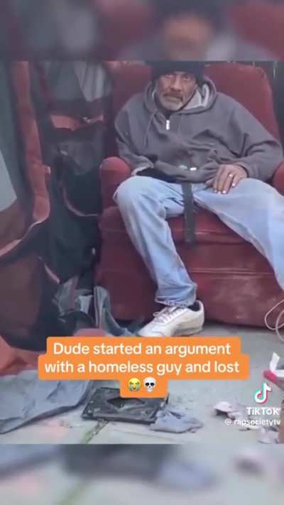 Talking to a homeless guy