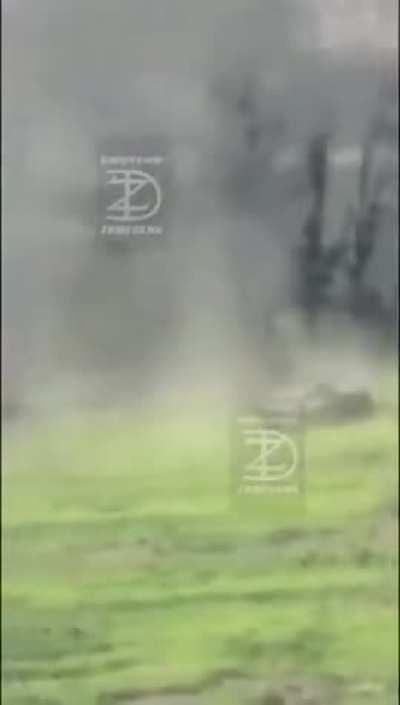 Two Russian BMP-3s explode after hitting mines during an attack towards Ukrainian positions near Klishchiivka (recorded on November 14, 2023)