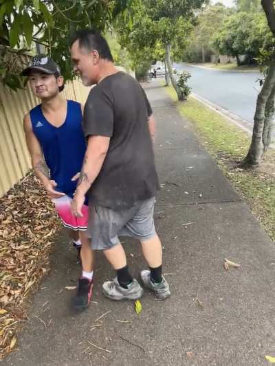 A little Aussie road rage sprinkled with some racism.