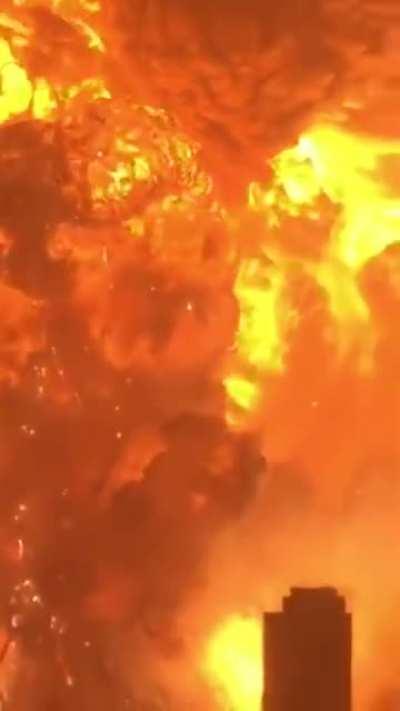 This footage of the Tianjin explosion.