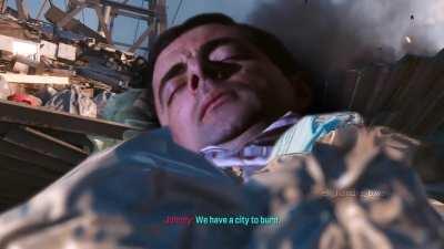 Mr Bean in Cyberpunk 2077