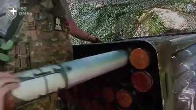 Artillerymen of the 150th Mechanized Brigade shelling russian positions