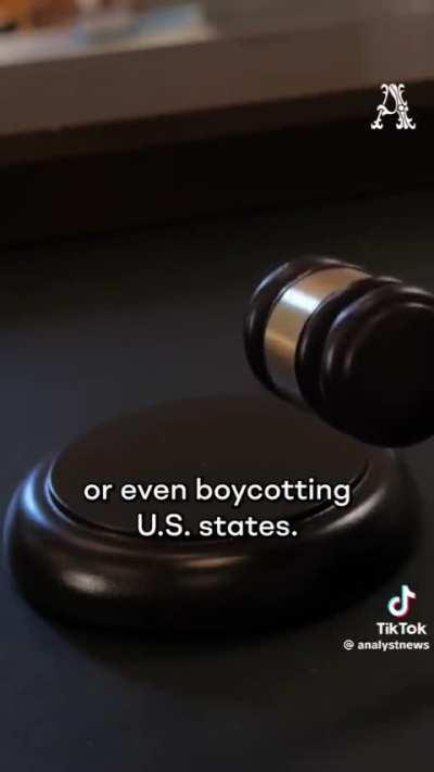 It’s illegal to boycott Israel in 30+ U.S. States despite the Supreme Court’s protections of Boycotts as an act of Free Speech.