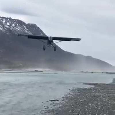 Short landing in high winds