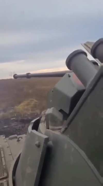 Russian BTR barely misses Ukrainian ATGM.