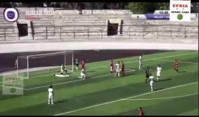 Syrian football league returned this week without fans and this happened